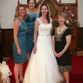 Betsy with her bridesmaids and her mom
